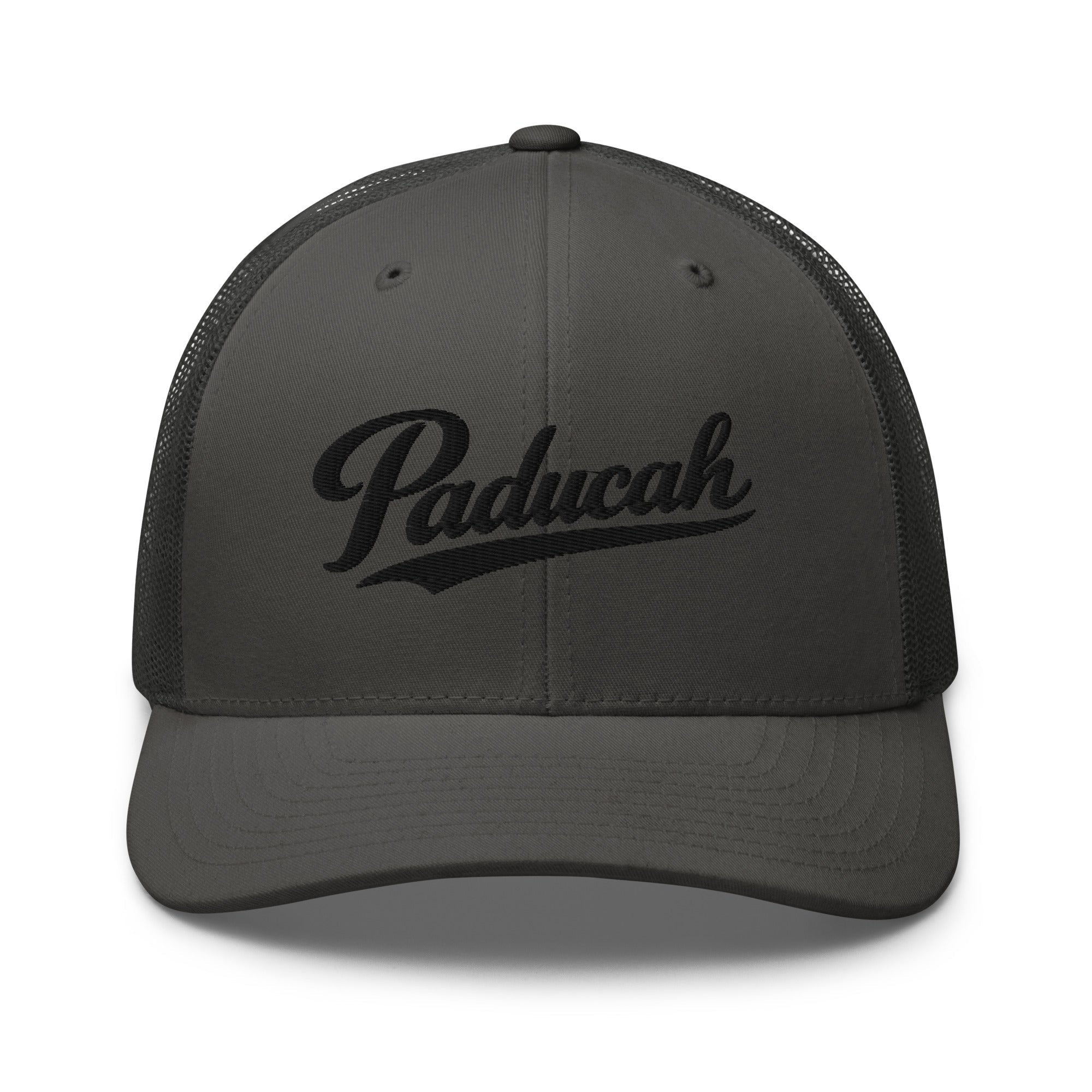 Paducah Vintage Script Trucker Hat – Kentucky Cities Series - Bluegrass Elite Apparel LLC
