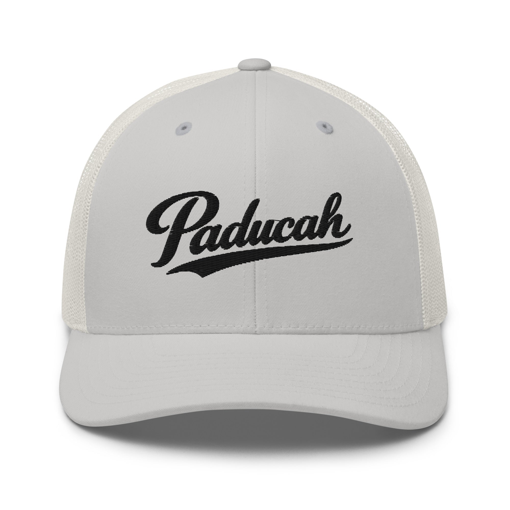 Paducah Vintage Script Trucker Hat – Kentucky Cities Series - Bluegrass Elite Apparel LLC