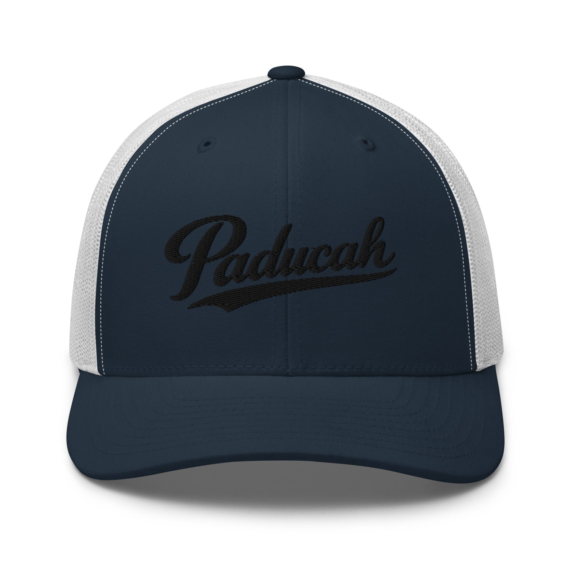 Paducah Vintage Script Trucker Hat – Kentucky Cities Series - Bluegrass Elite Apparel LLC