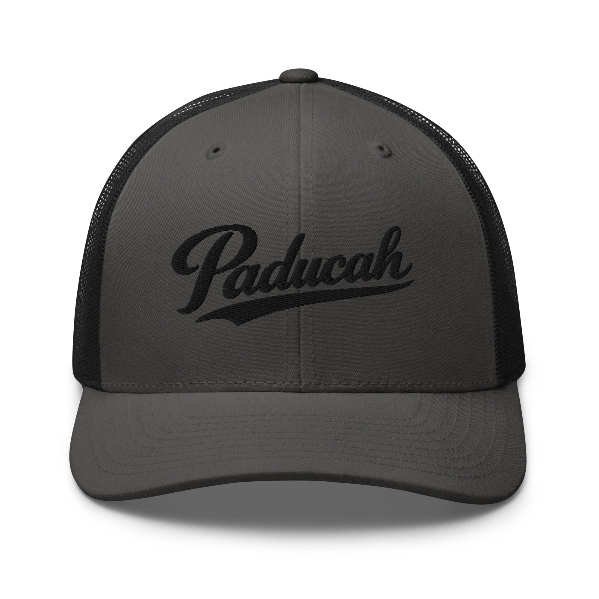 Paducah Vintage Script Trucker Hat – Kentucky Cities Series - Bluegrass Elite Apparel LLC