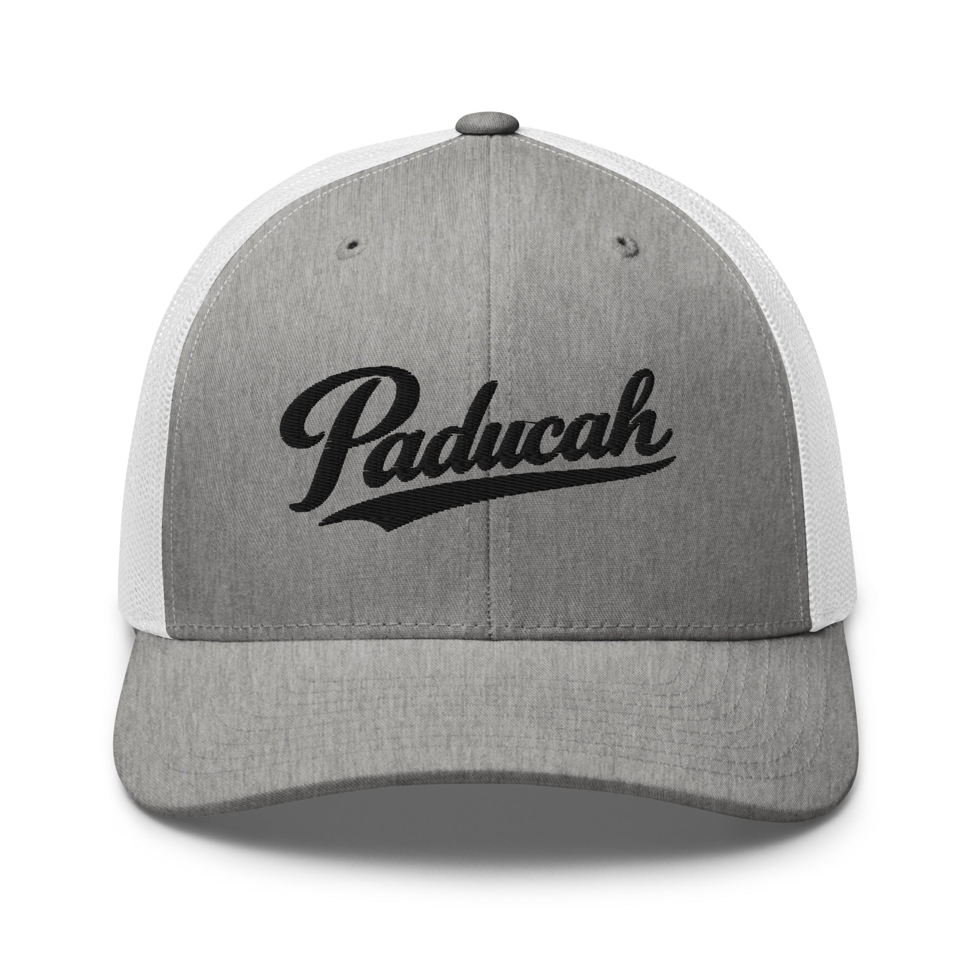 Paducah Vintage Script Trucker Hat – Kentucky Cities Series - Bluegrass Elite Apparel LLC
