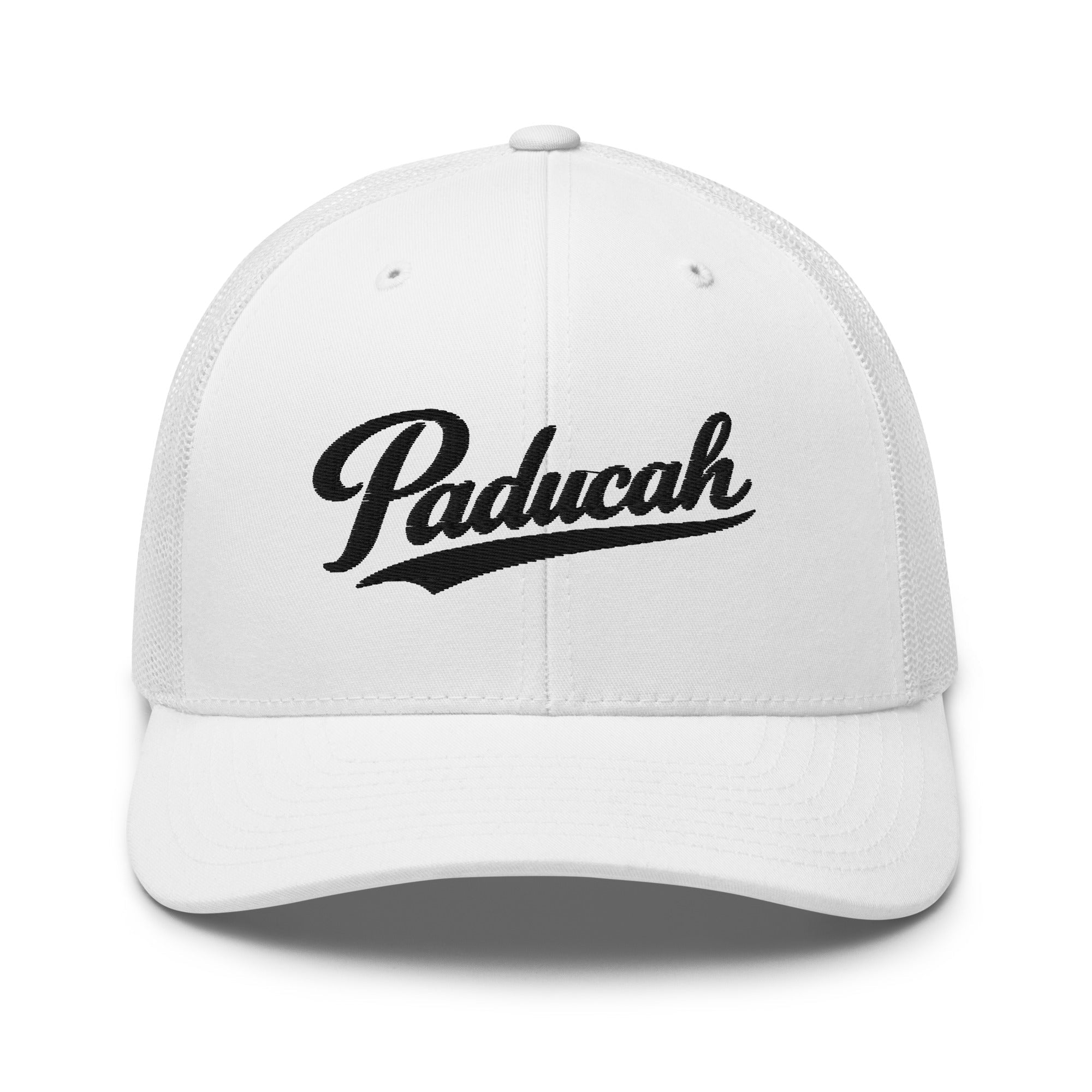 Paducah Vintage Script Trucker Hat – Kentucky Cities Series - Bluegrass Elite Apparel LLC