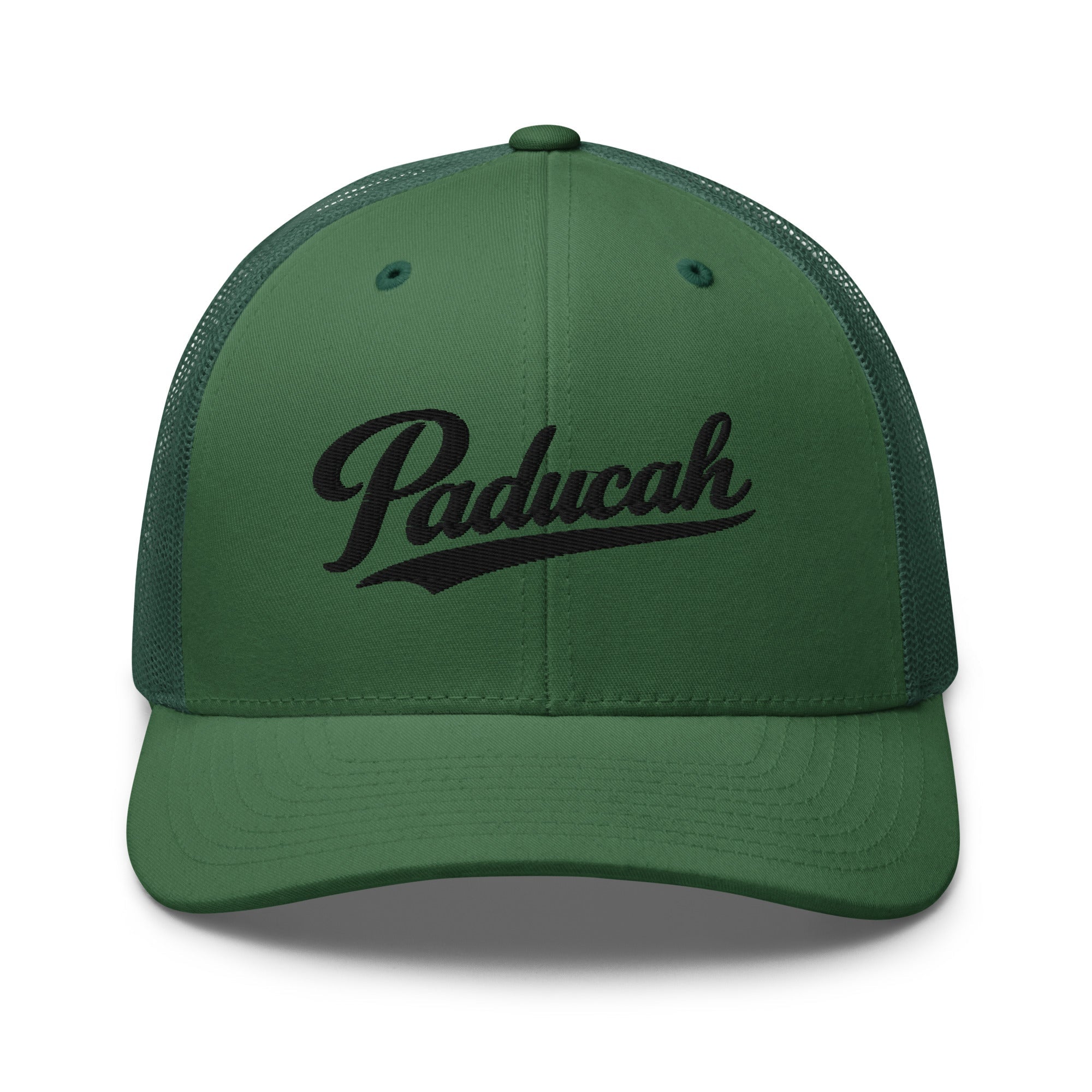 Paducah Vintage Script Trucker Hat – Kentucky Cities Series - Bluegrass Elite Apparel LLC