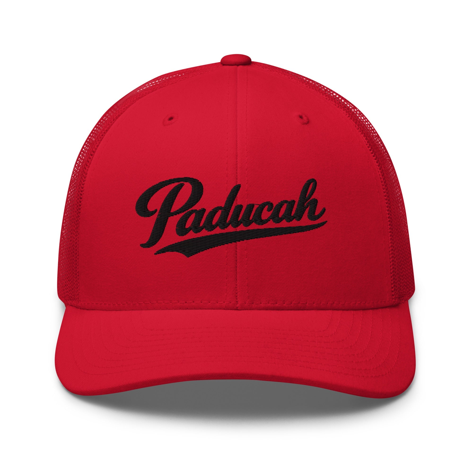 Paducah Vintage Script Trucker Hat – Kentucky Cities Series - Bluegrass Elite Apparel LLC