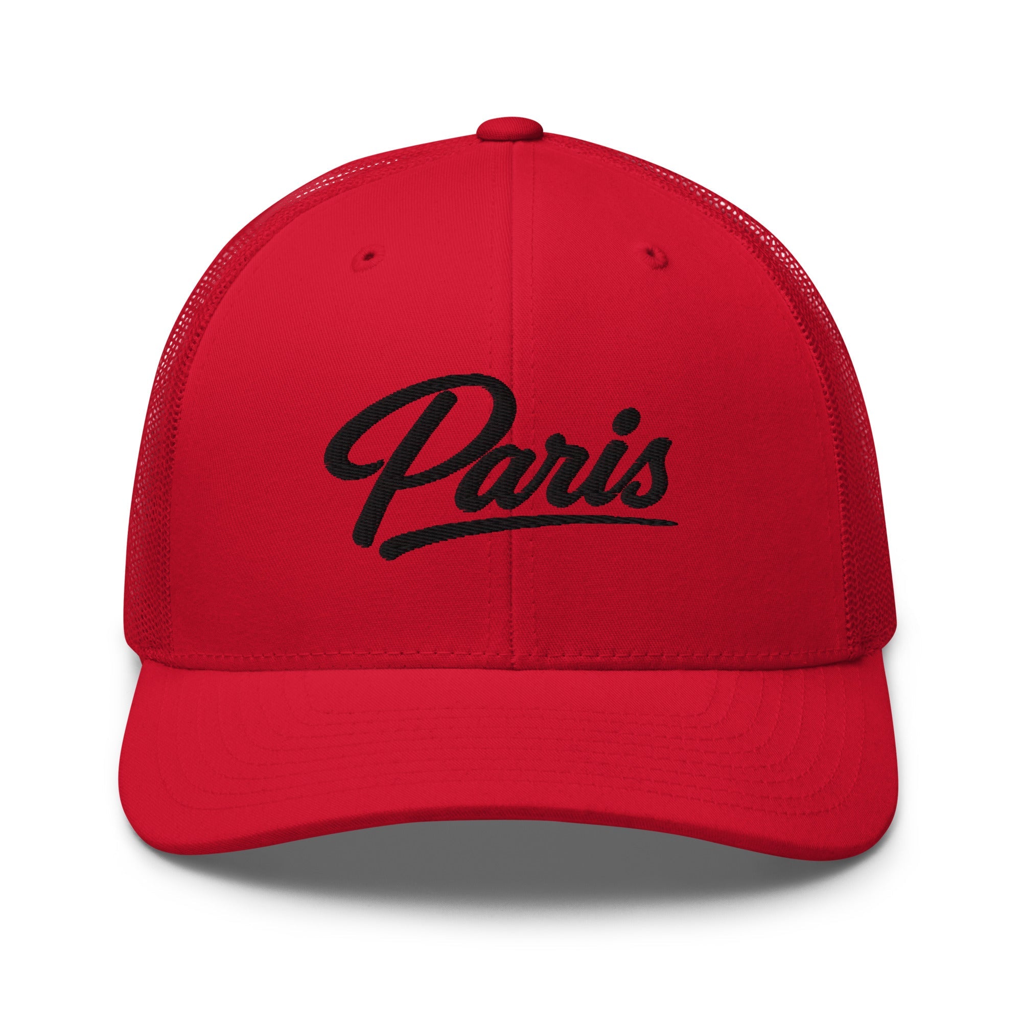 Paris Script Trucker Cap – Kentucky City Series Classic Mesh Hat - Bluegrass Elite Apparel LLC