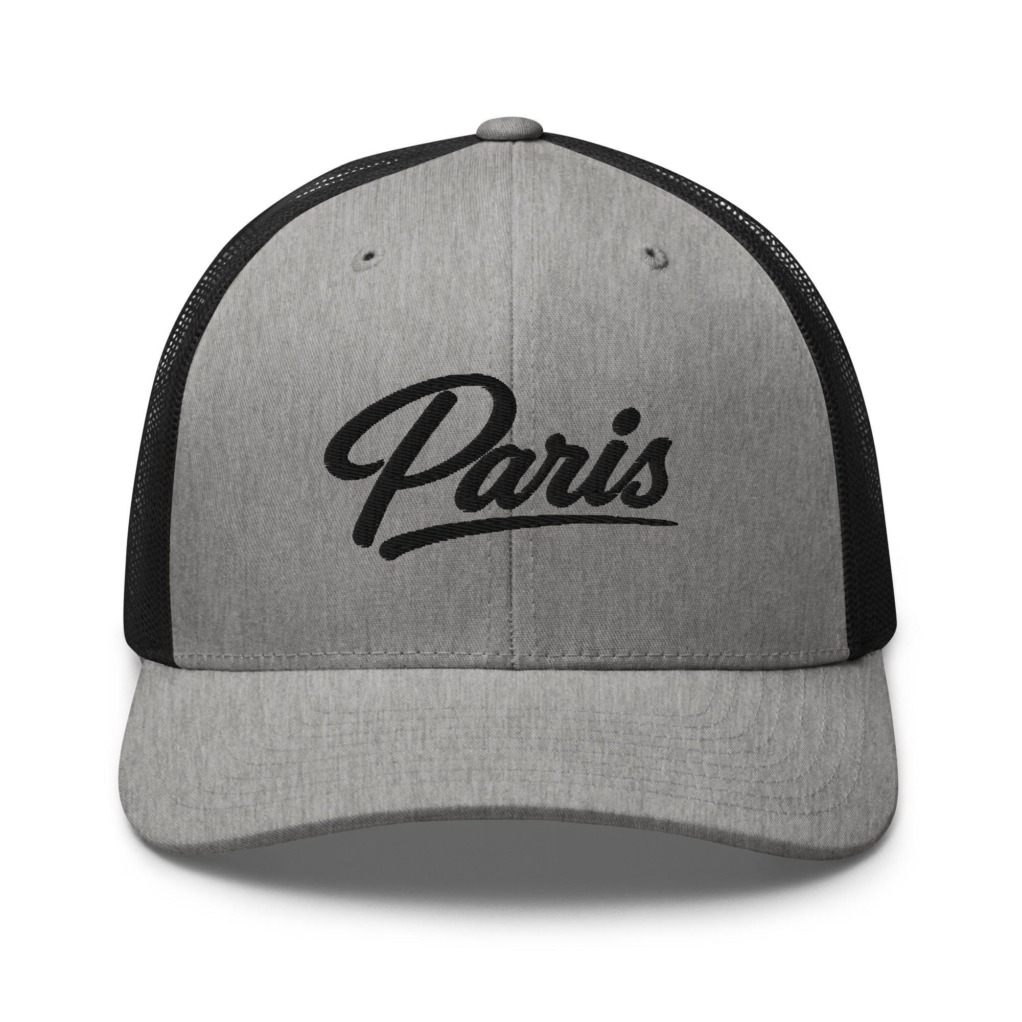 Paris Script Trucker Cap – Kentucky City Series Classic Mesh Hat - Bluegrass Elite Apparel LLC