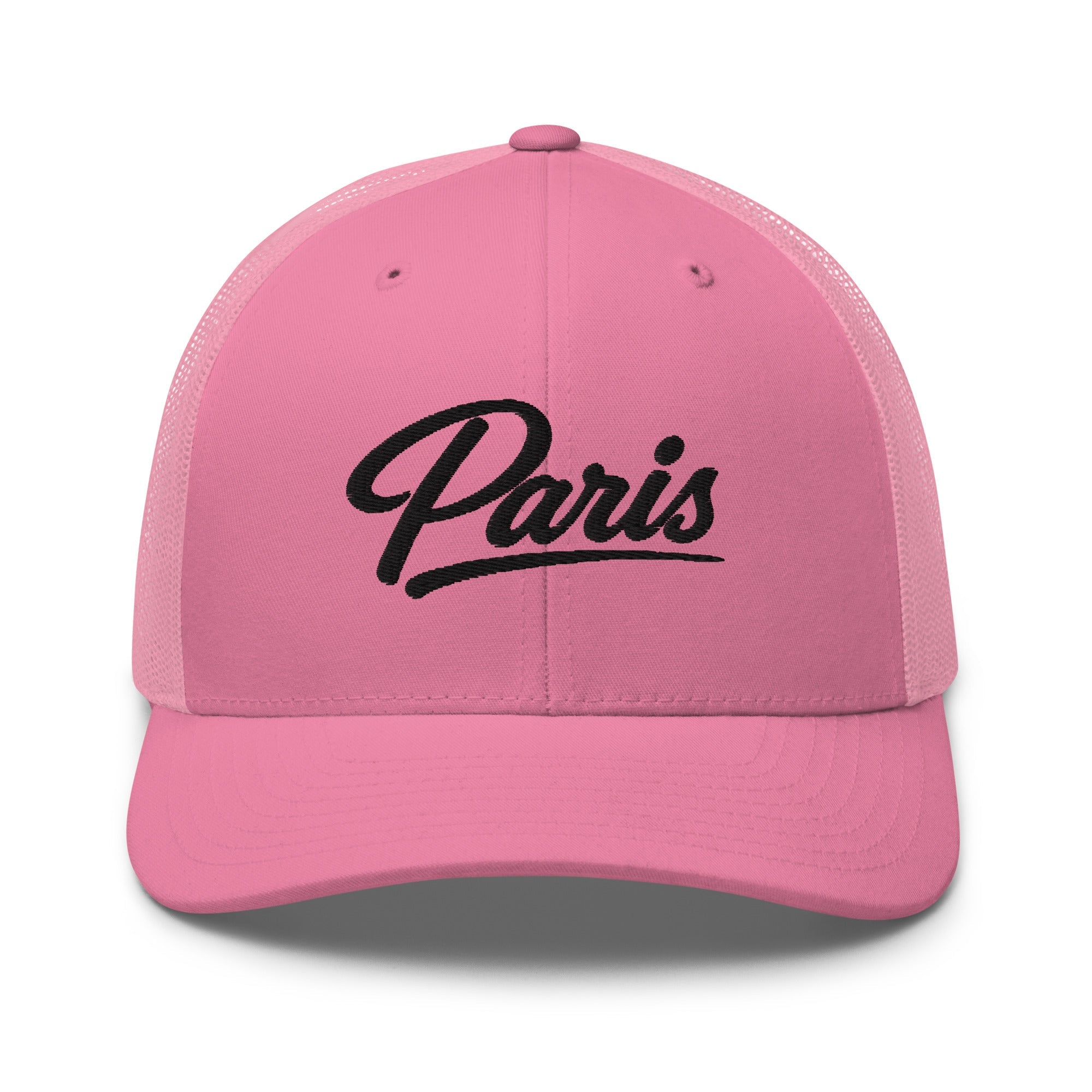 Paris Script Trucker Cap – Kentucky City Series Classic Mesh Hat - Bluegrass Elite Apparel LLC