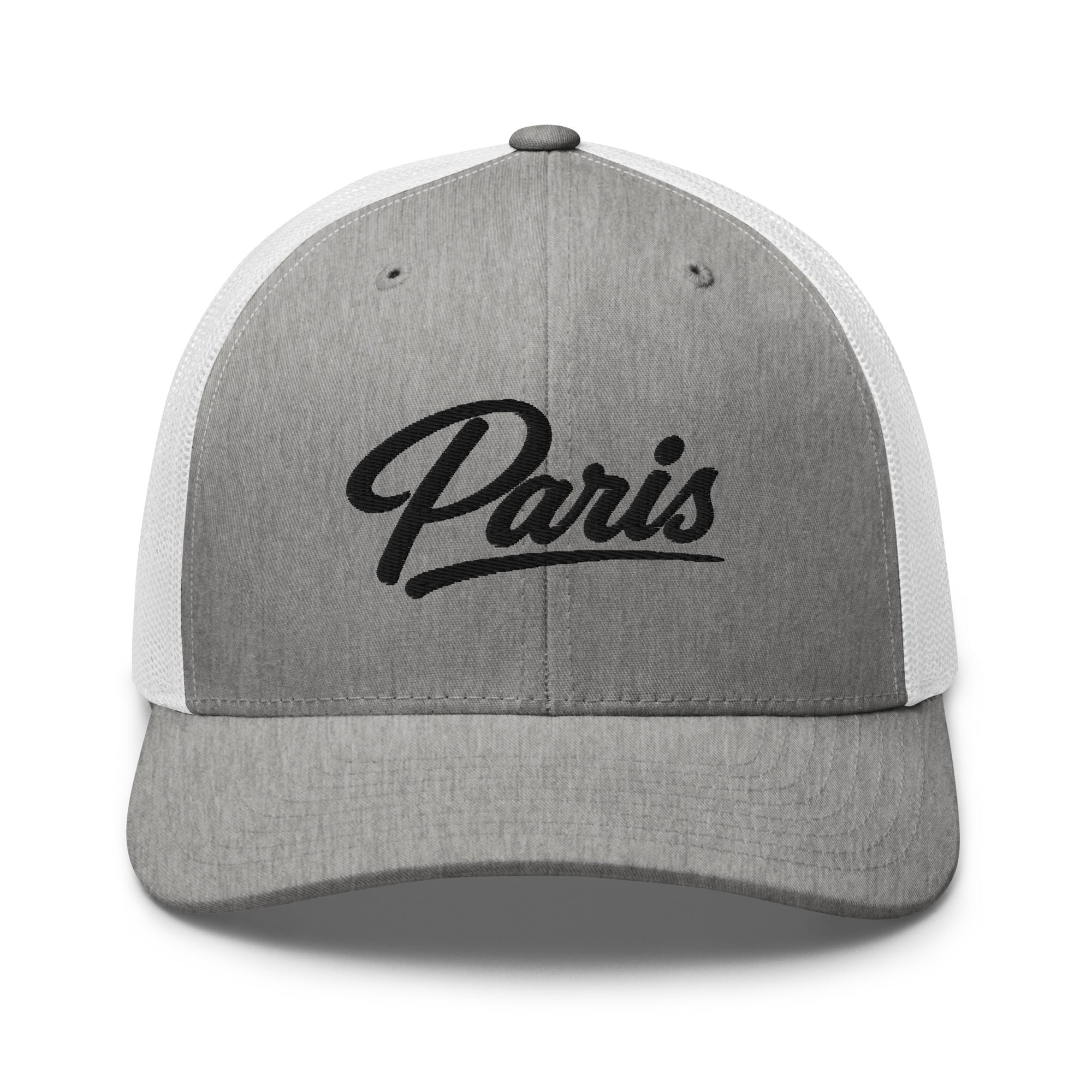 Paris Script Trucker Cap – Kentucky City Series Classic Mesh Hat - Bluegrass Elite Apparel LLC