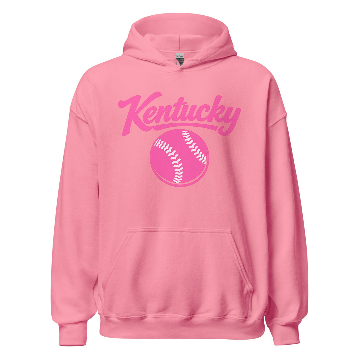 Pink Kentucky Script Softball Hoodie | Classic Pullover Sweatshirt - Bluegrass Elite Apparel LLC
