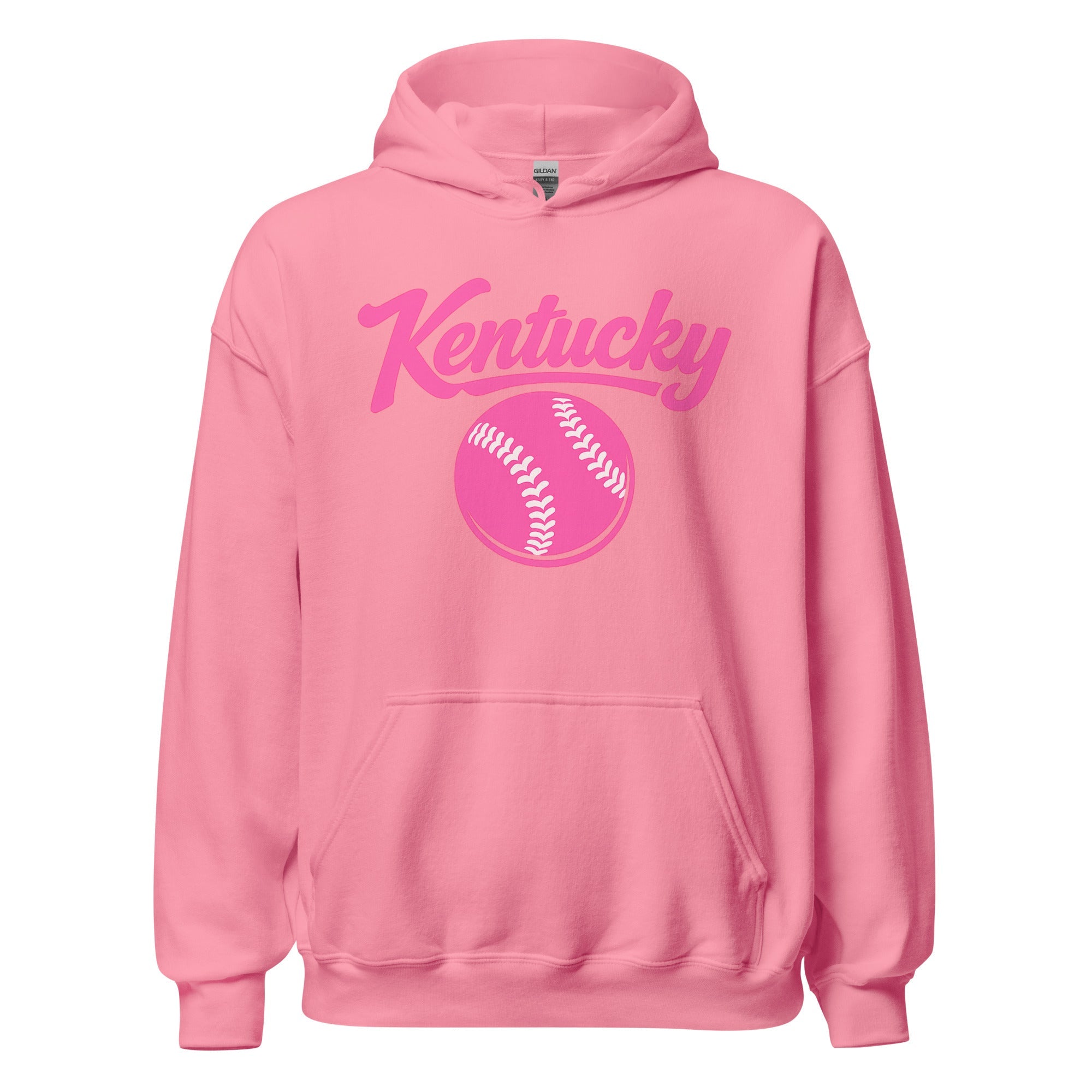 Pink Kentucky Script Softball Hoodie | Classic Pullover Sweatshirt - Bluegrass Elite Apparel LLC