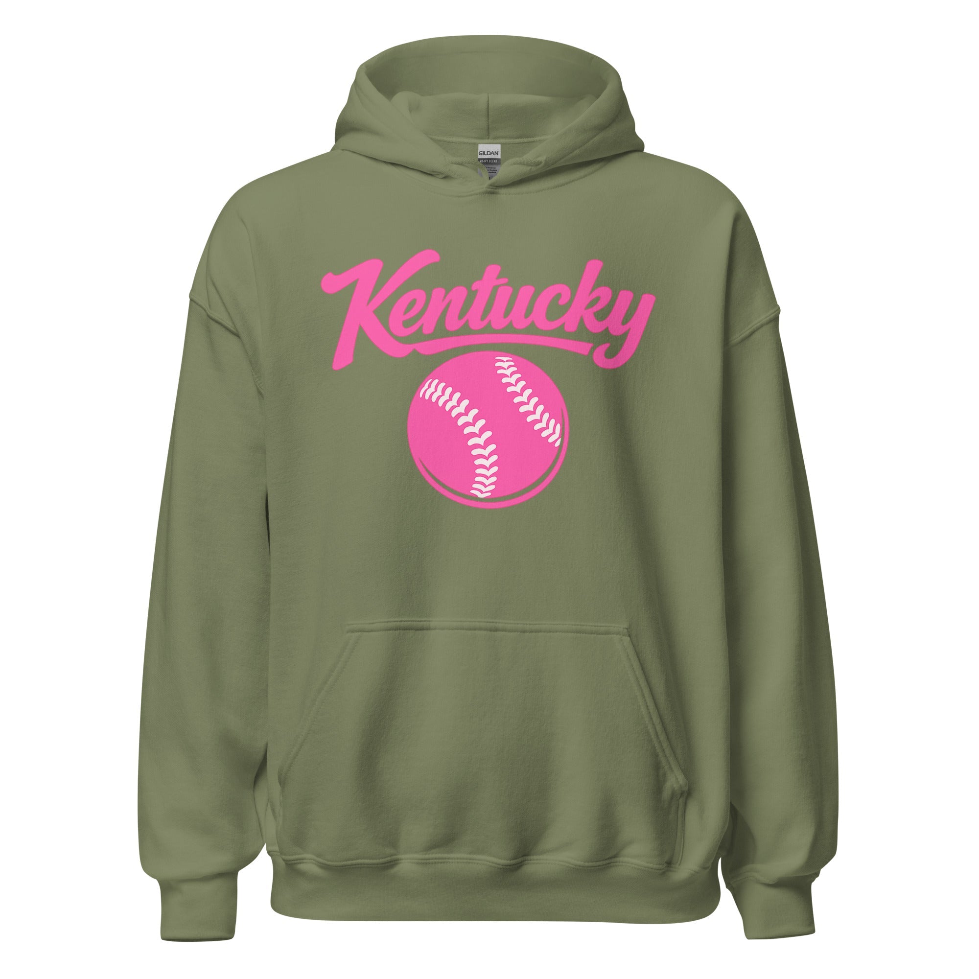 Pink Kentucky Script Softball Hoodie | Classic Pullover Sweatshirt - Bluegrass Elite Apparel LLC