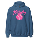 Pink Kentucky Script Softball Hoodie | Classic Pullover Sweatshirt - Bluegrass Elite Apparel LLC