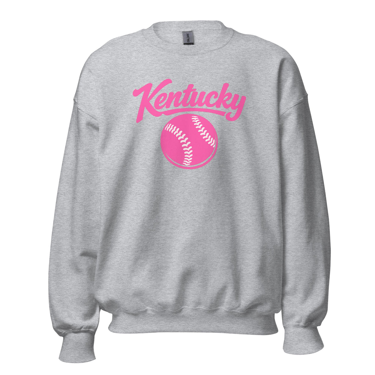 Pink Kentucky Script Softball Sweatshirt | Classic Crewneck - Bluegrass Elite Apparel LLC