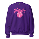 Pink Kentucky Script Softball Sweatshirt | Classic Crewneck - Bluegrass Elite Apparel LLC