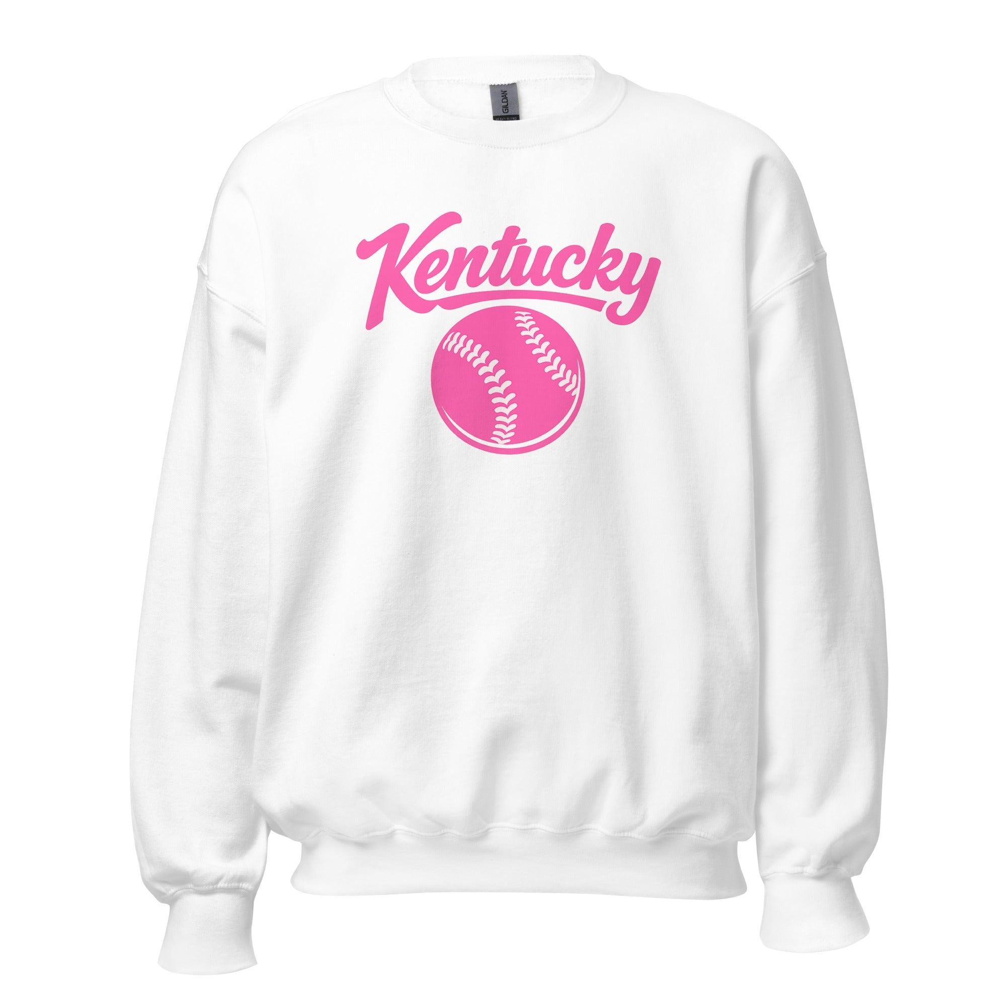 Pink Kentucky Script Softball Sweatshirt | Classic Crewneck - Bluegrass Elite Apparel LLC