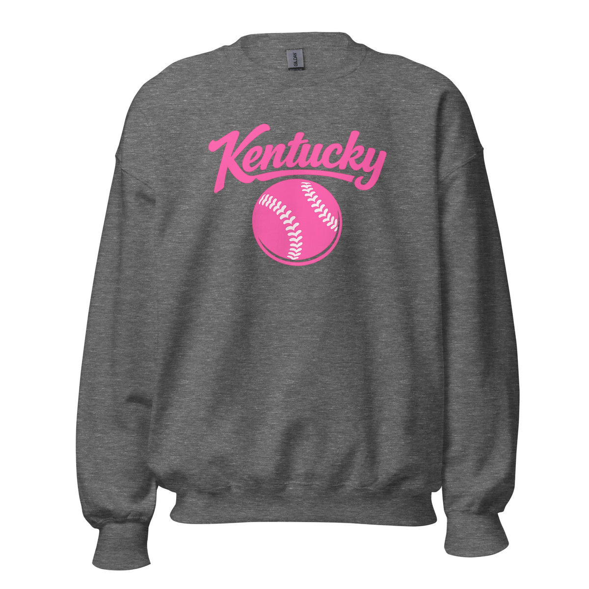 Pink Kentucky Script Softball Sweatshirt | Classic Crewneck - Bluegrass Elite Apparel LLC