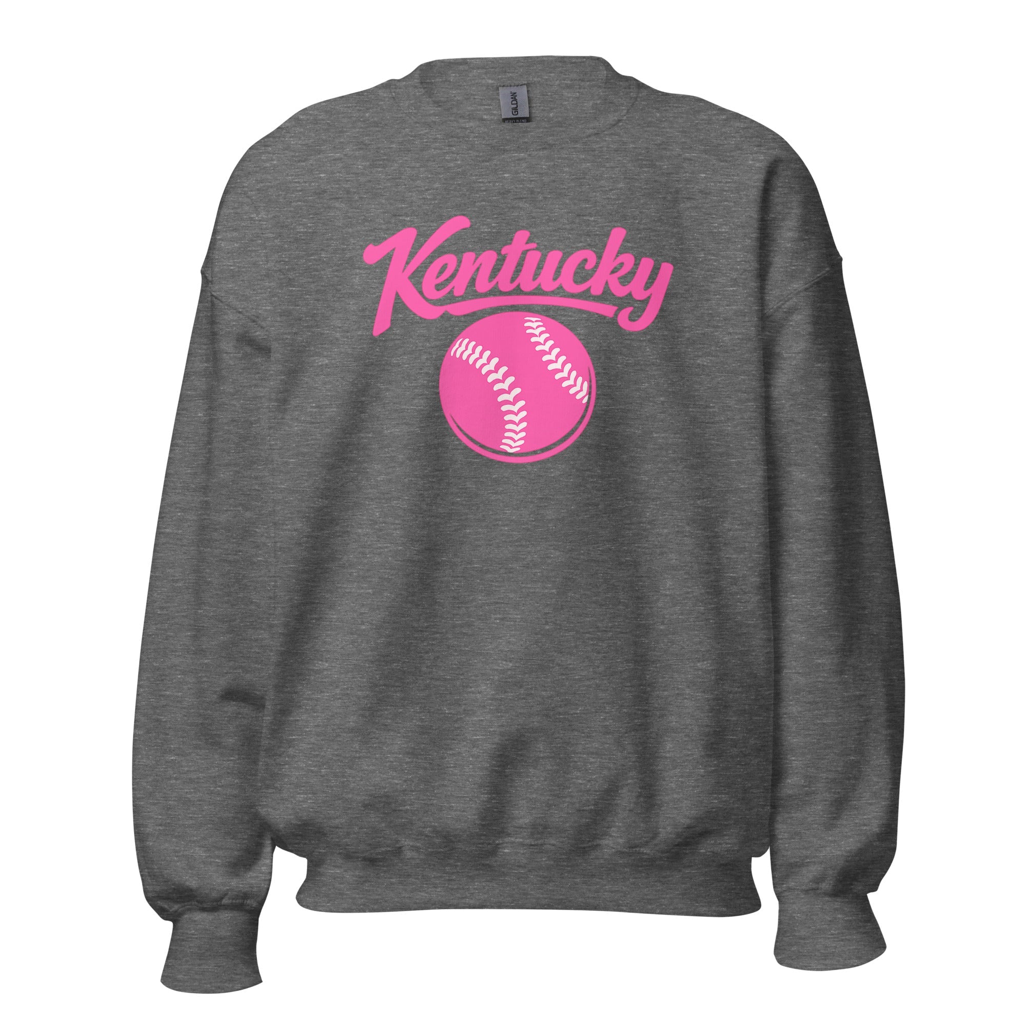 Pink Kentucky Script Softball Sweatshirt | Classic Crewneck - Bluegrass Elite Apparel LLC
