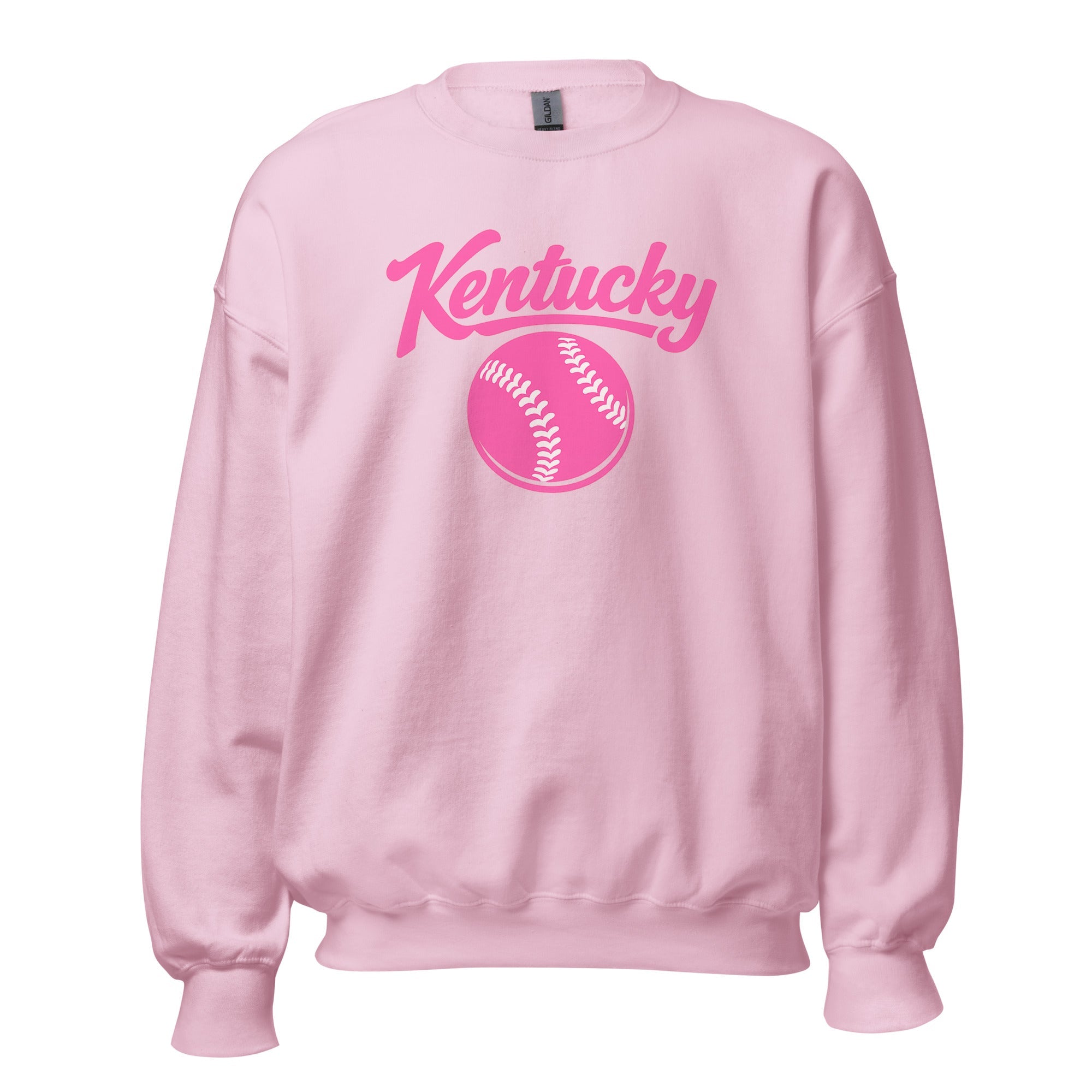 Pink Kentucky Script Softball Sweatshirt | Classic Crewneck - Bluegrass Elite Apparel LLC