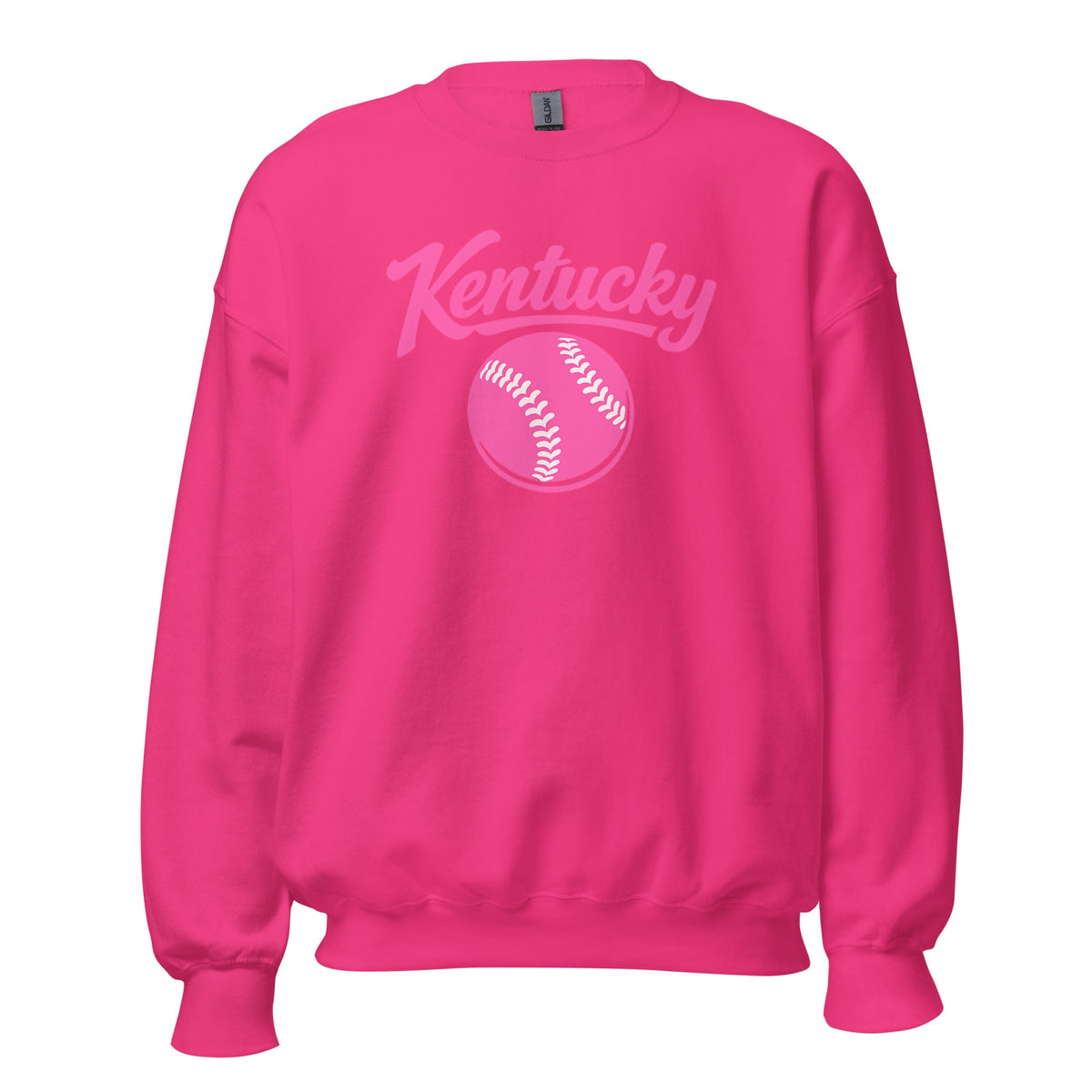 Pink Kentucky Script Softball Sweatshirt | Classic Crewneck - Bluegrass Elite Apparel LLC
