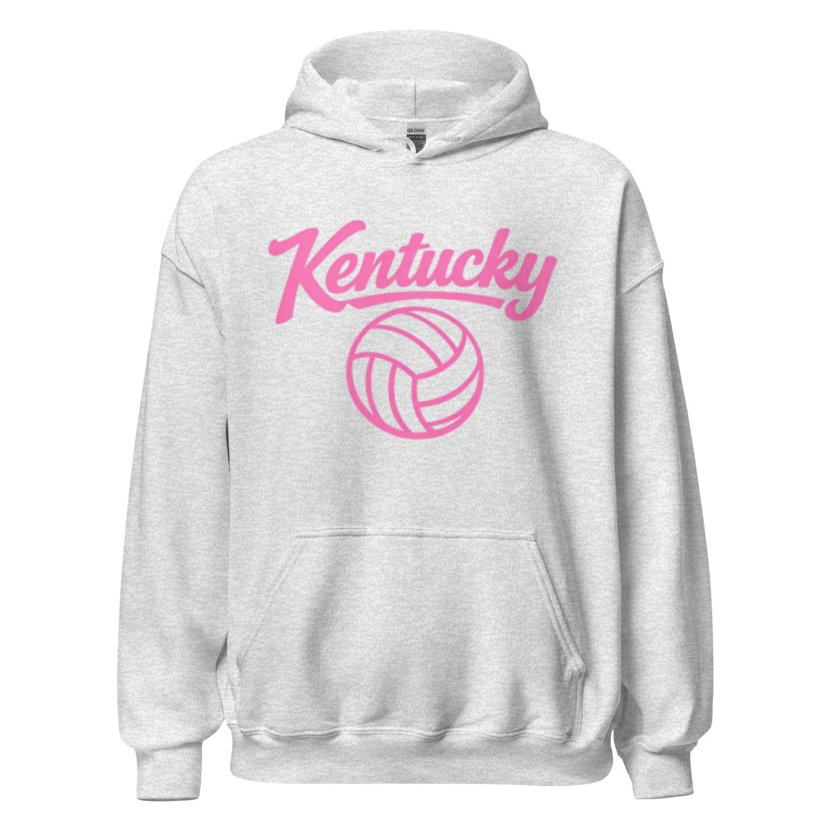 Pink Kentucky Script Volleyball Hoodie | Classic Pullover - Bluegrass Elite Apparel LLC