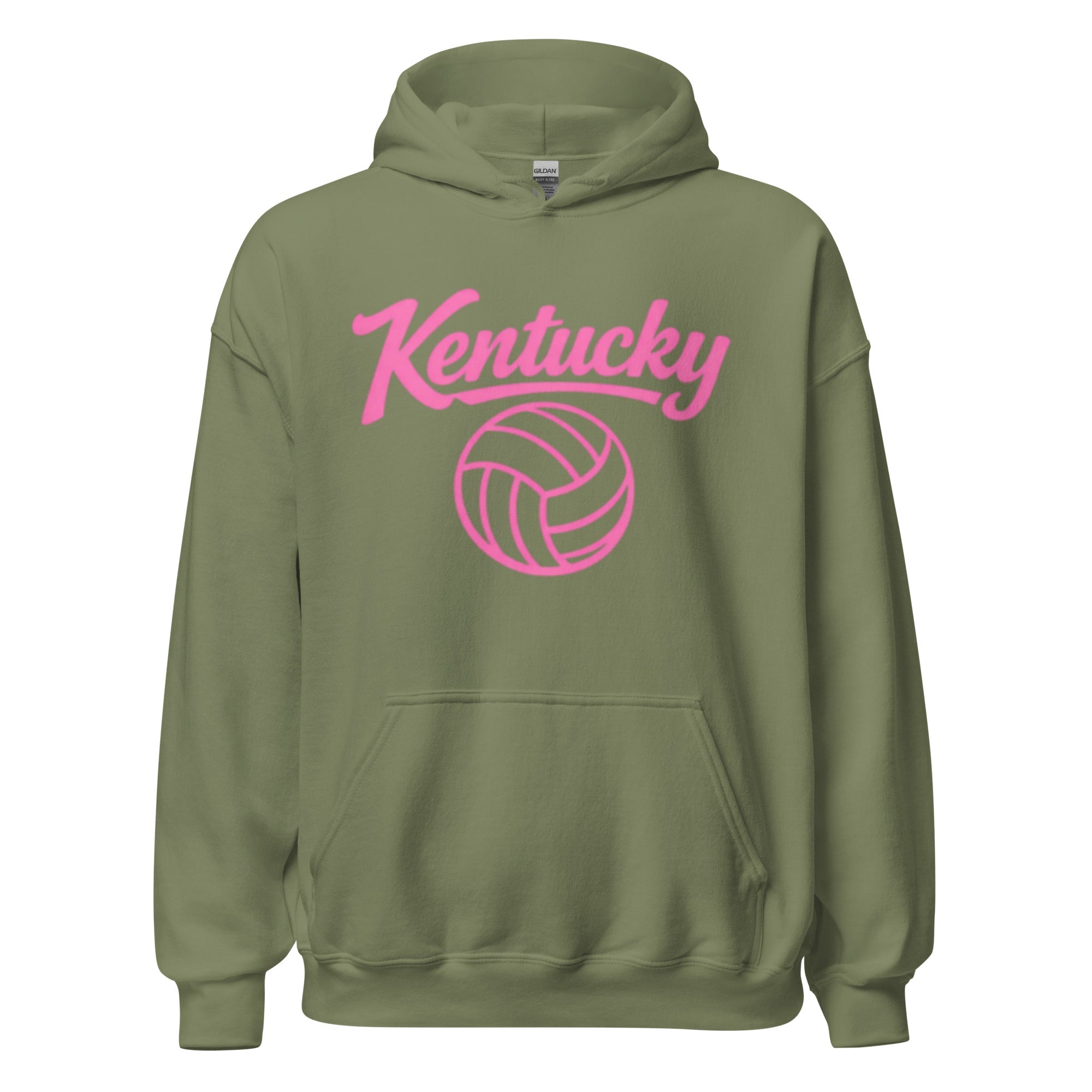Pink Kentucky Script Volleyball Hoodie | Classic Pullover - Bluegrass Elite Apparel LLC