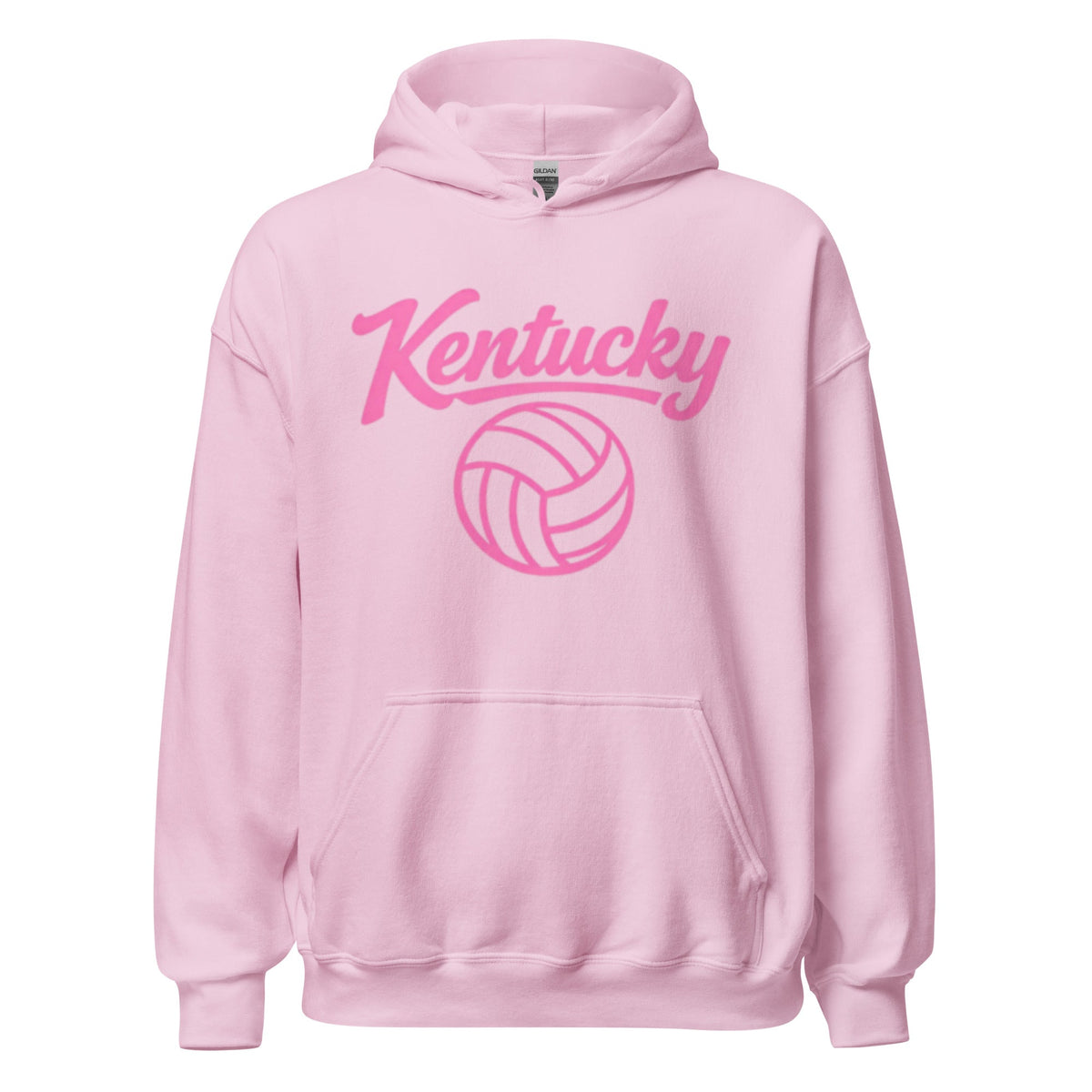 Pink Kentucky Script Volleyball Hoodie | Classic Pullover - Bluegrass Elite Apparel LLC