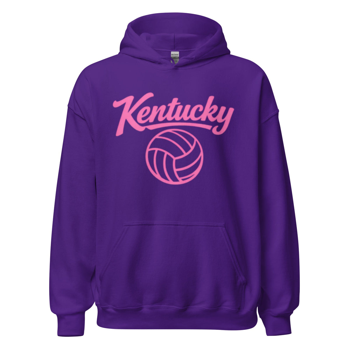 Pink Kentucky Script Volleyball Hoodie | Classic Pullover - Bluegrass Elite Apparel LLC