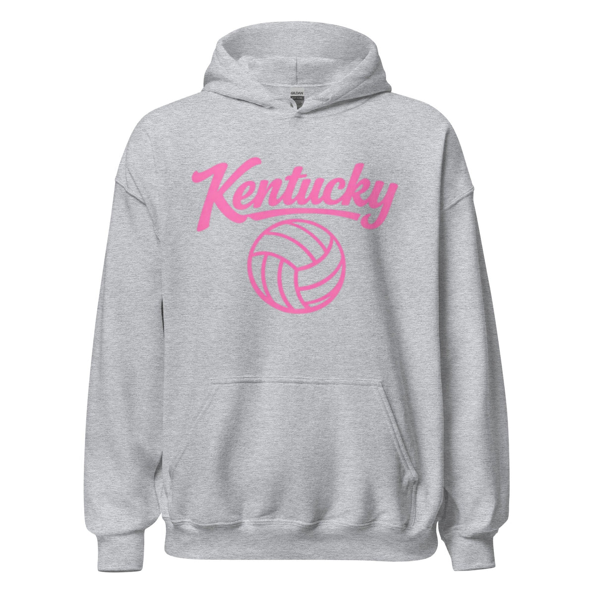 Pink Kentucky Script Volleyball Hoodie | Classic Pullover - Bluegrass Elite Apparel LLC