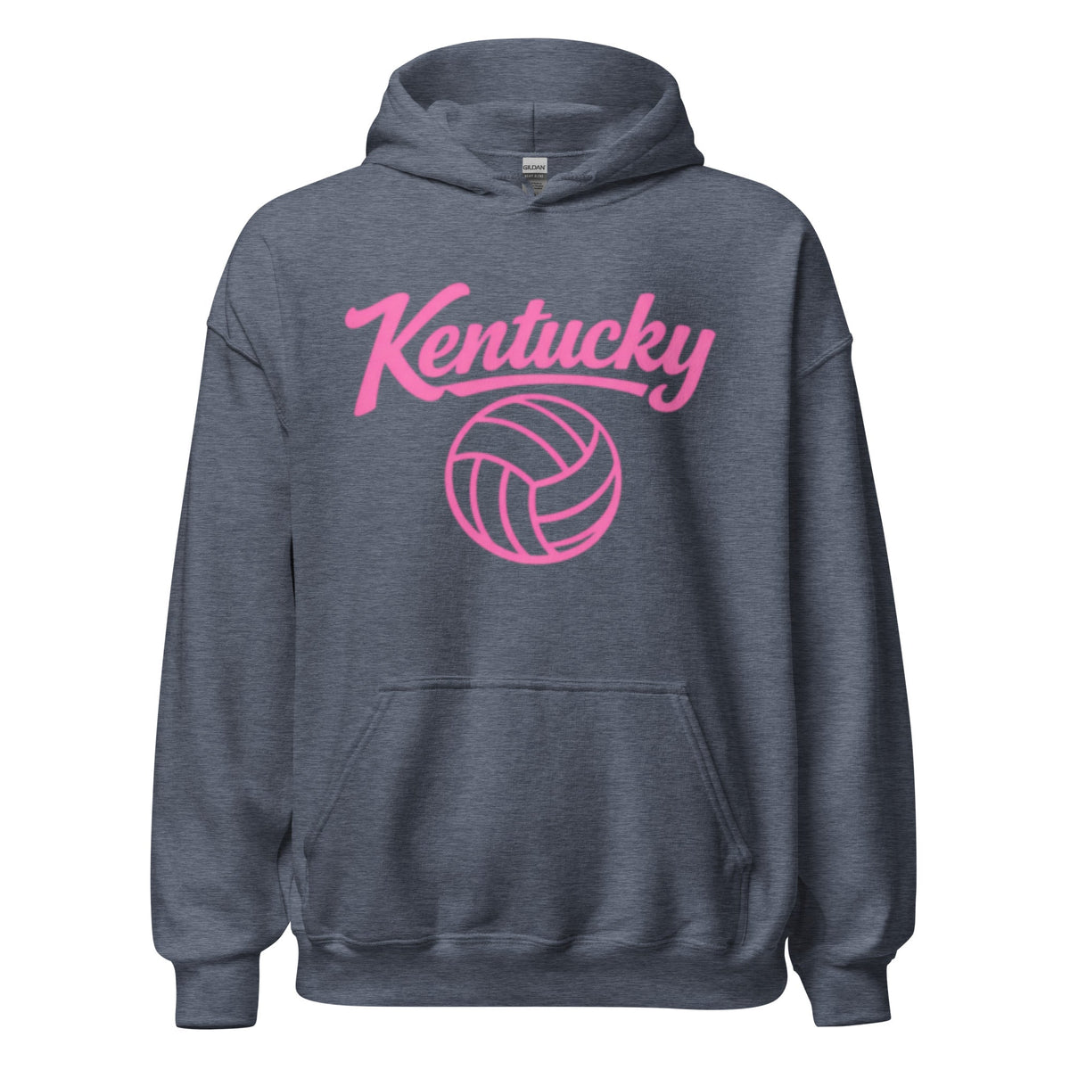 Pink Kentucky Script Volleyball Hoodie | Classic Pullover - Bluegrass Elite Apparel LLC