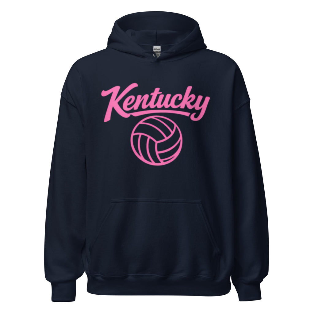 Pink Kentucky Script Volleyball Hoodie | Classic Pullover - Bluegrass Elite Apparel LLC