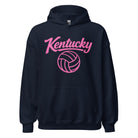 Pink Kentucky Script Volleyball Hoodie | Classic Pullover - Bluegrass Elite Apparel LLC