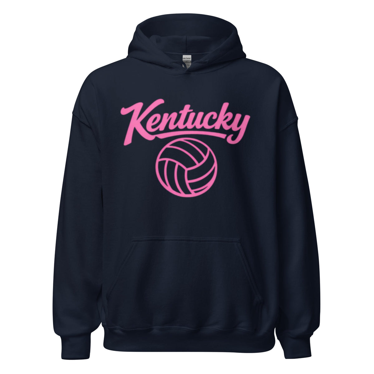 Pink Kentucky Script Volleyball Hoodie | Classic Pullover - Bluegrass Elite Apparel LLC