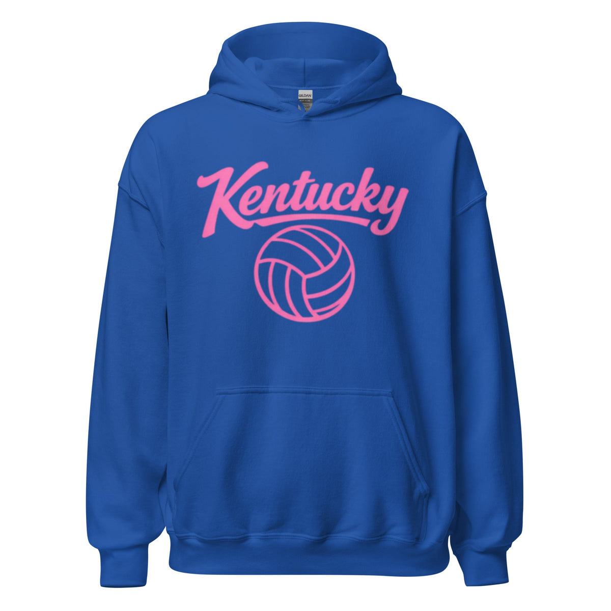 Pink Kentucky Script Volleyball Hoodie | Classic Pullover - Bluegrass Elite Apparel LLC