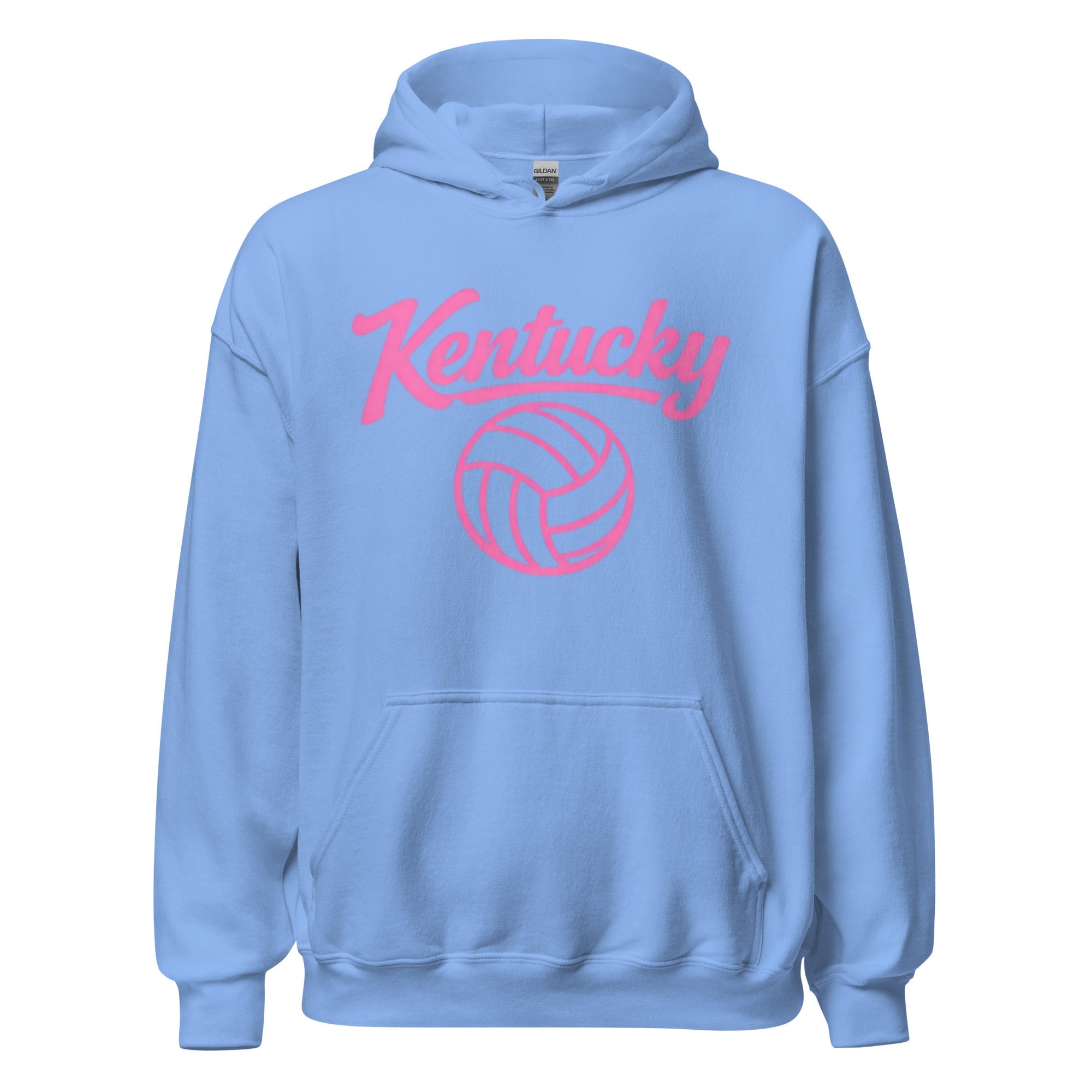 Pink Kentucky Script Volleyball Hoodie | Classic Pullover - Bluegrass Elite Apparel LLC