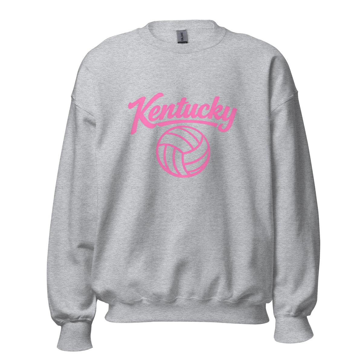 Pink Kentucky Script Volleyball Sweatshirt | Classic Crewneck - Bluegrass Elite Apparel LLC