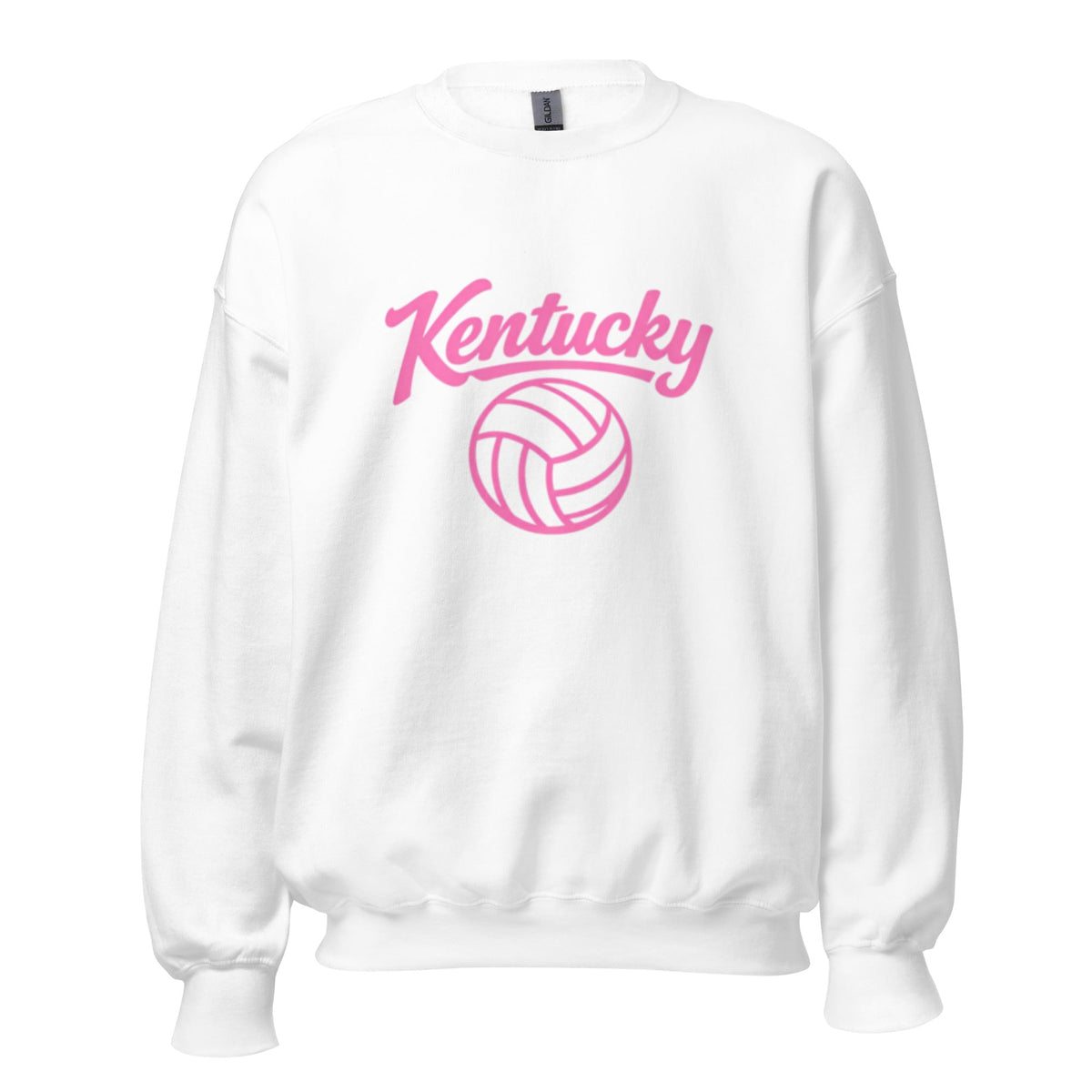 Pink Kentucky Script Volleyball Sweatshirt | Classic Crewneck - Bluegrass Elite Apparel LLC