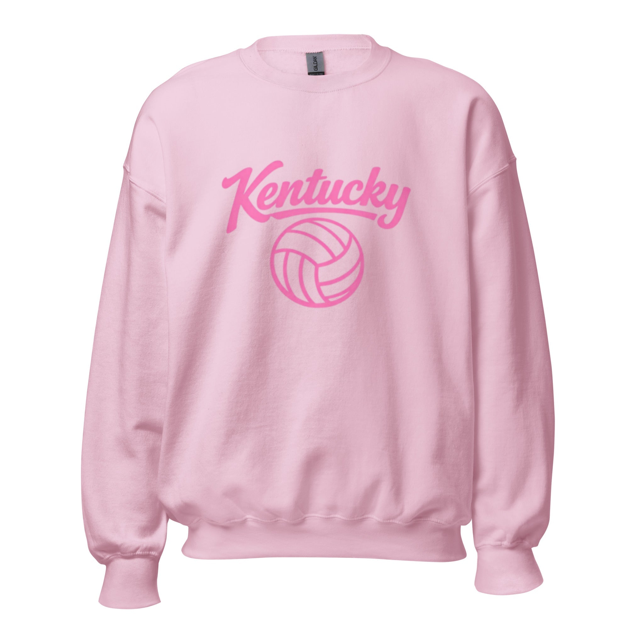 Pink Kentucky Script Volleyball Sweatshirt | Classic Crewneck - Bluegrass Elite Apparel LLC