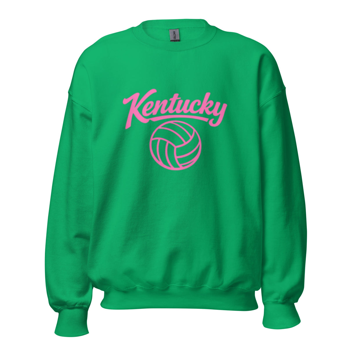 Pink Kentucky Script Volleyball Sweatshirt | Classic Crewneck - Bluegrass Elite Apparel LLC