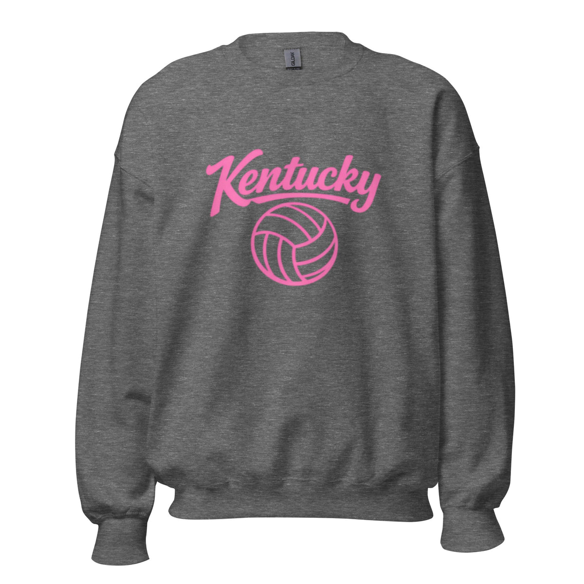 Pink Kentucky Script Volleyball Sweatshirt | Classic Crewneck - Bluegrass Elite Apparel LLC