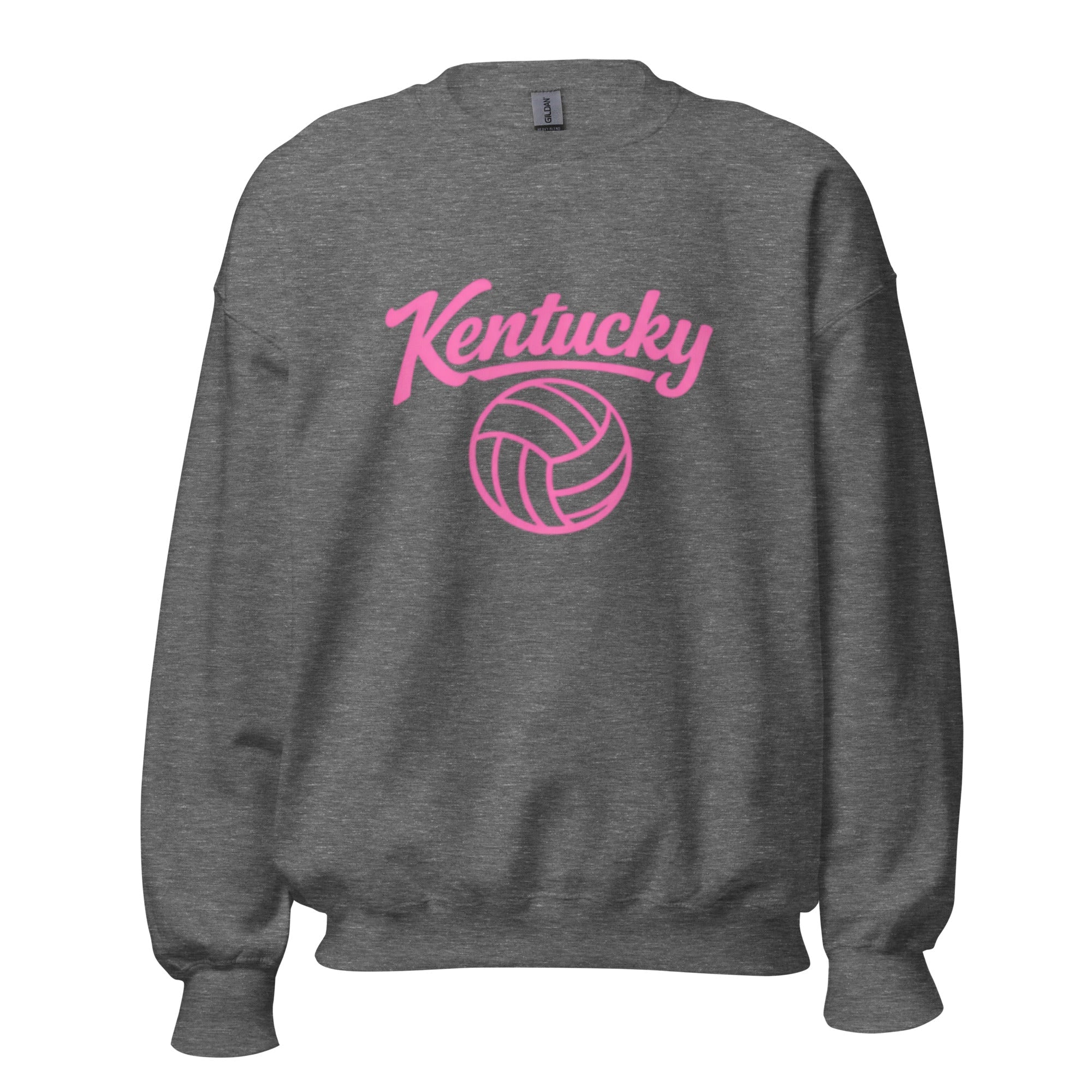 Pink Kentucky Script Volleyball Sweatshirt | Classic Crewneck - Bluegrass Elite Apparel LLC