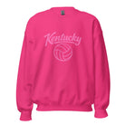 Pink Kentucky Script Volleyball Sweatshirt | Classic Crewneck - Bluegrass Elite Apparel LLC