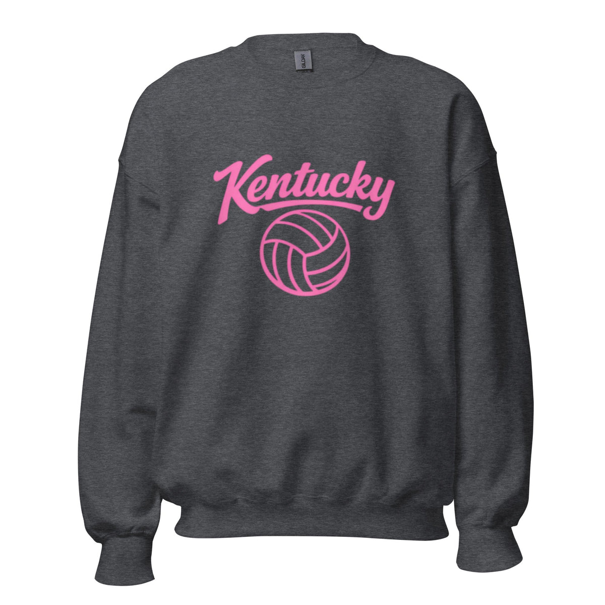 Pink Kentucky Script Volleyball Sweatshirt | Classic Crewneck - Bluegrass Elite Apparel LLC
