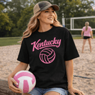 Pink Kentucky Script Volleyball T-Shirt | Classic Script Design | Classic - Bluegrass Elite Apparel LLC