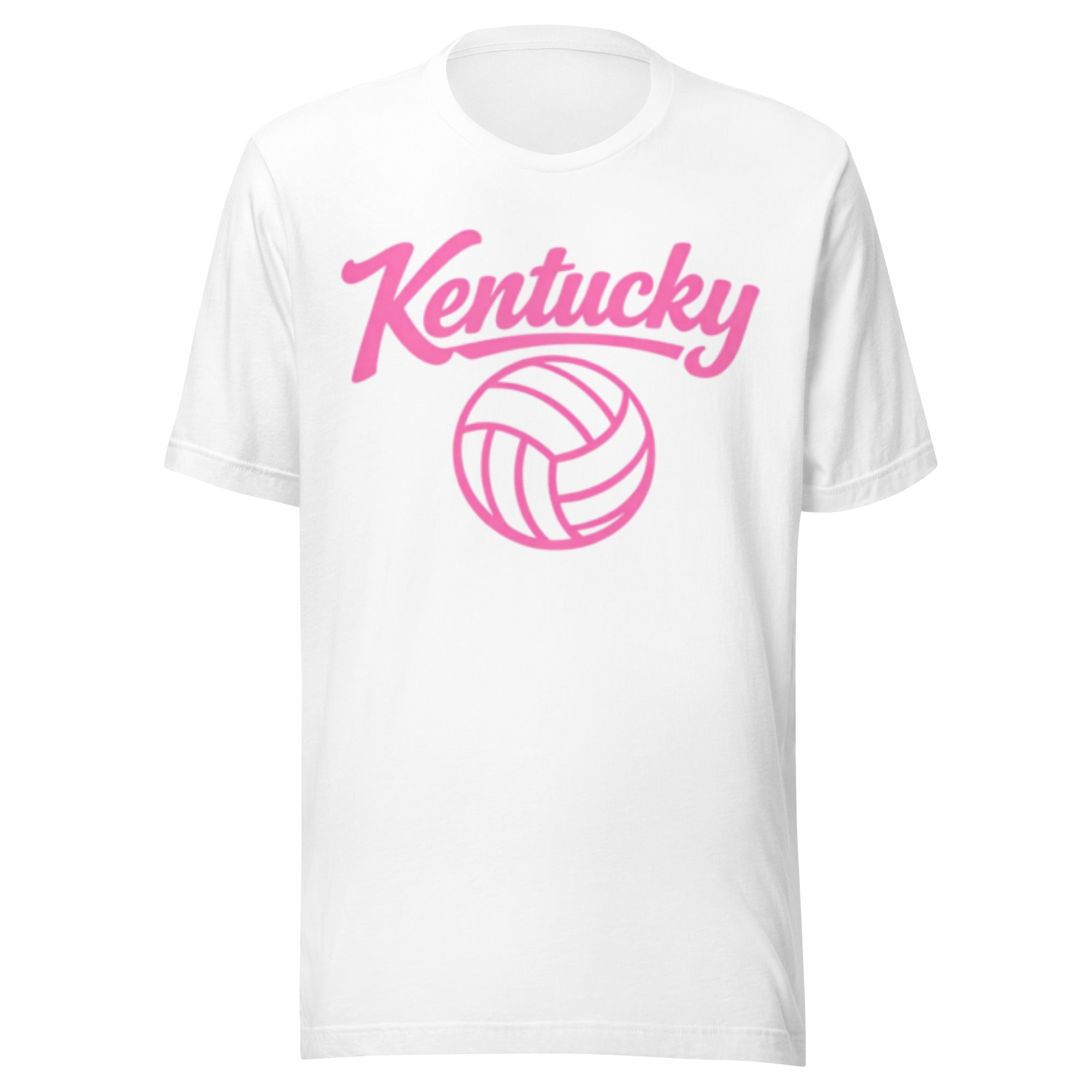 Pink Kentucky Script Volleyball T-Shirt | Classic Script Design | Classic - Bluegrass Elite Apparel LLC