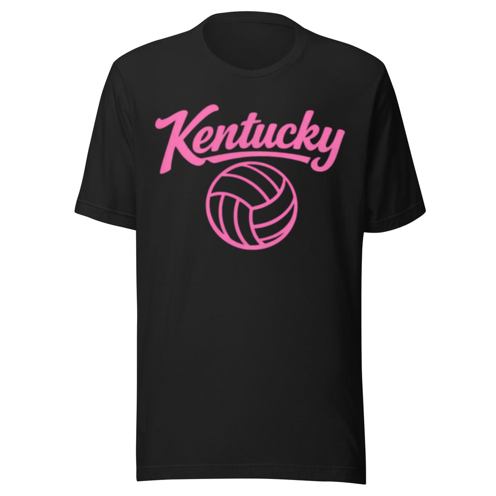 Pink Kentucky Script Volleyball T-Shirt | Classic Script Design | Classic - Bluegrass Elite Apparel LLC