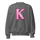 Pink Zebra “K” Unisex Sweatshirt | Classic Fit Fleece - Bluegrass Elite Apparel LLC