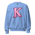 Pink Zebra “K” Unisex Sweatshirt | Classic Fit Fleece - Bluegrass Elite Apparel LLC