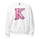 Pink Zebra “K” Unisex Sweatshirt | Classic Fit Fleece - Bluegrass Elite Apparel LLC