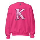Pink Zebra “K” Unisex Sweatshirt | Classic Fit Fleece - Bluegrass Elite Apparel LLC
