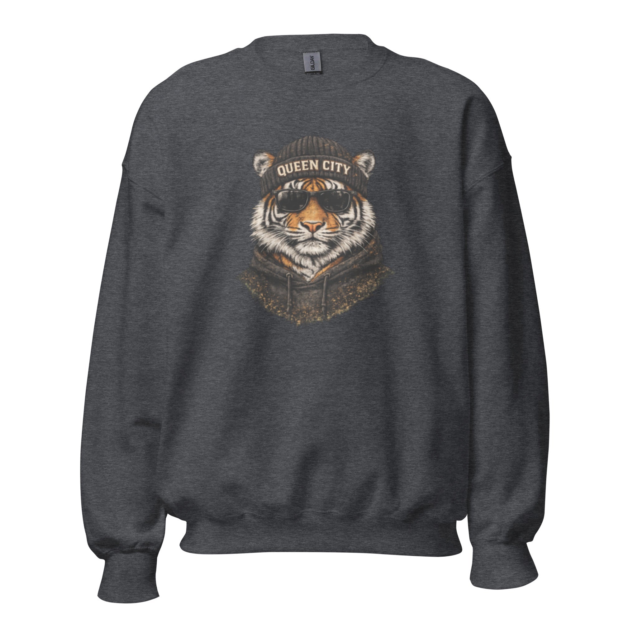 Queen City Tiger Sweatshirt | Cincinnati Street Style - Bluegrass Elite Apparel LLC